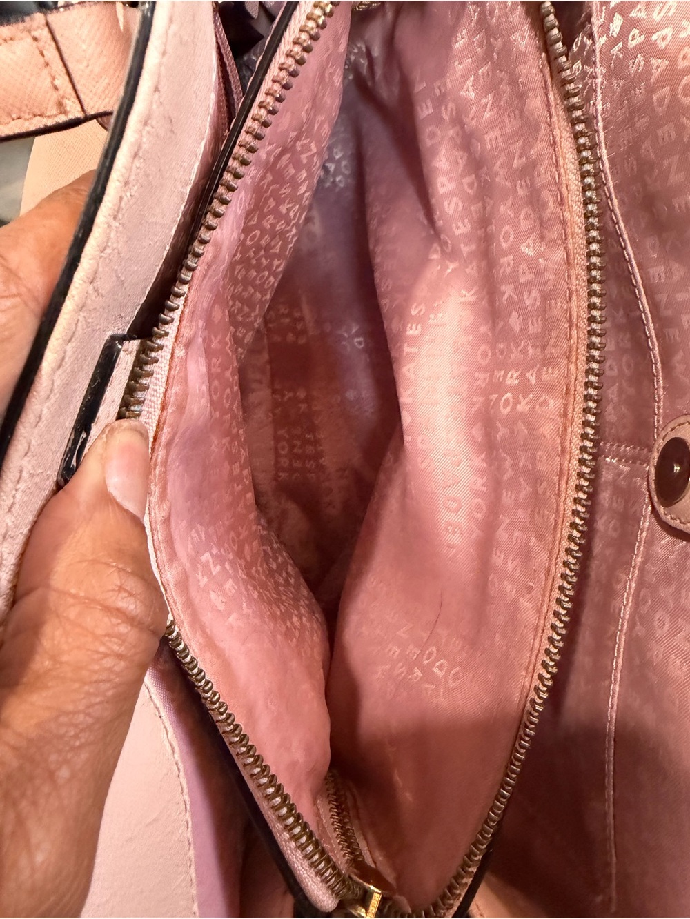 Kate spade Safiano Leather Satchel - Blush Pink - Picture 11 of 11